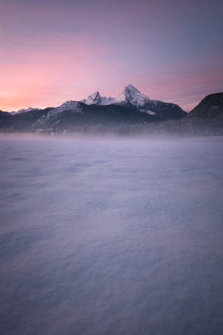 Sníh a vítr (Berchtesgadenské Alpy, Německo)