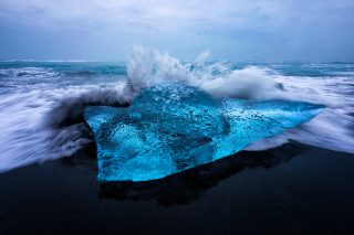 Nesmlouvavý oceán (Jökulsárlón, Island)