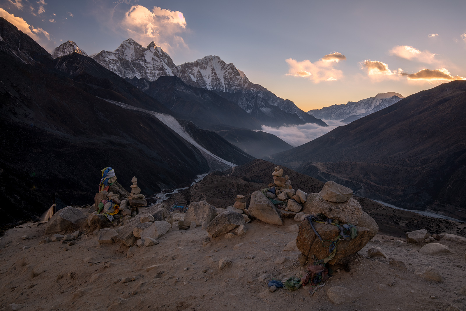 Večerní meditace (Himaláje, Nepál)
